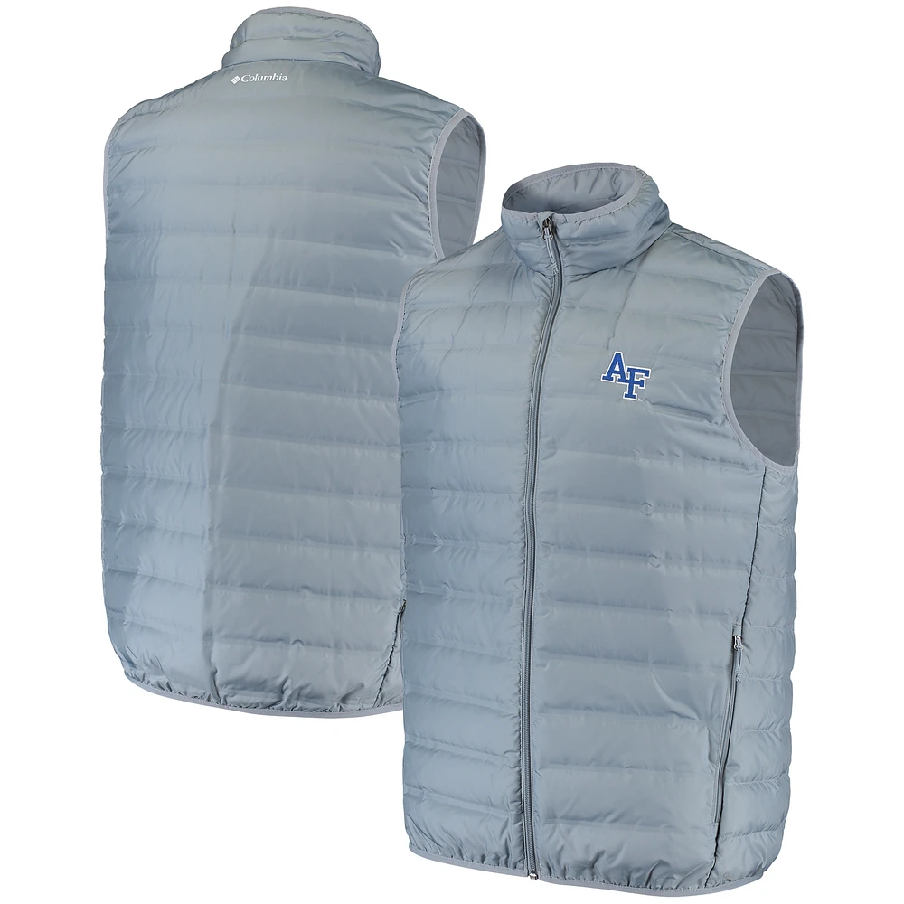 Men's Columbia Gray Air Force Falcons Lake 22 Puffer Full-Zip Vest