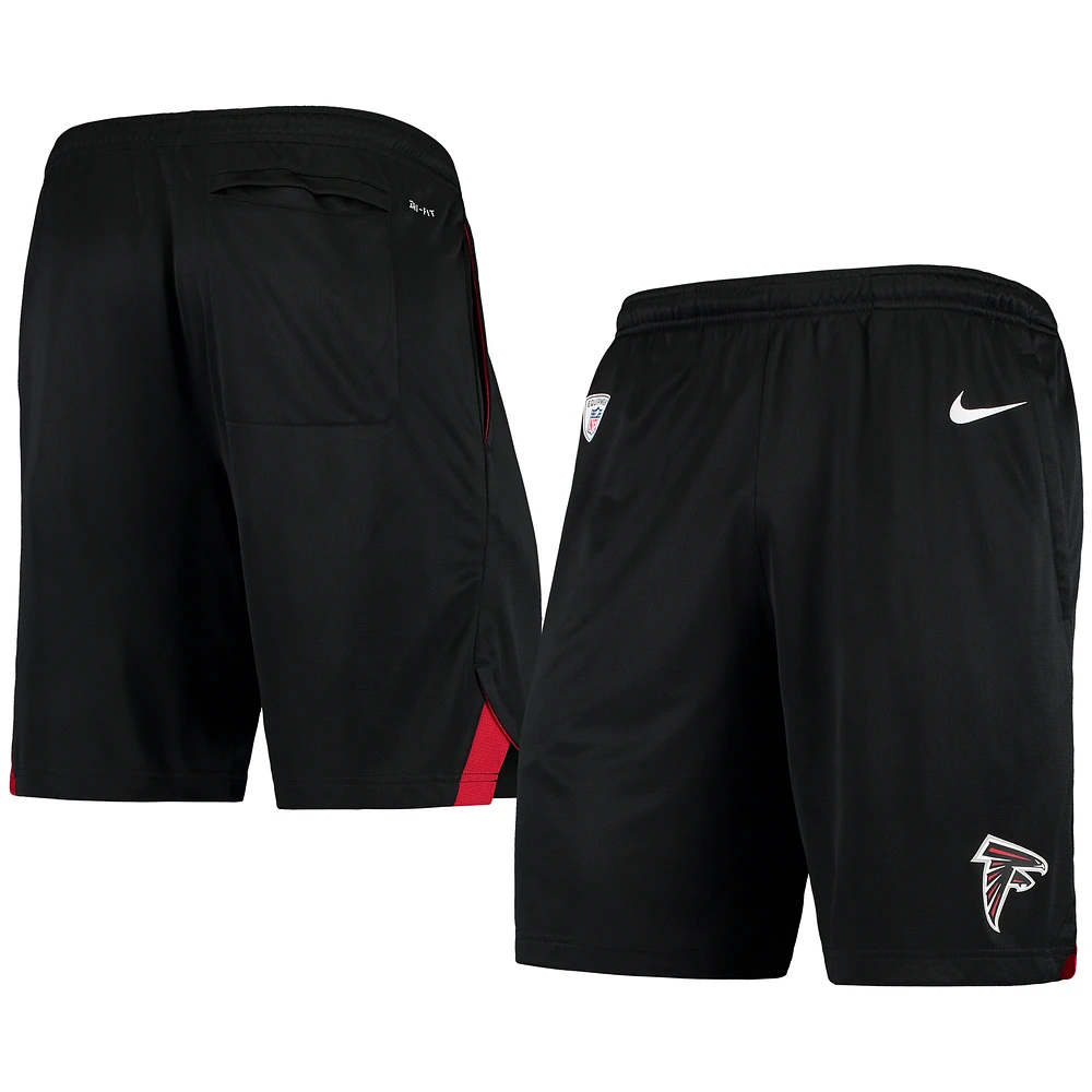 Men's Nike Black Atlanta Falcons Logo Knit Performance Shorts