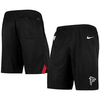 Men's Nike Black Atlanta Falcons Logo Knit Performance Shorts