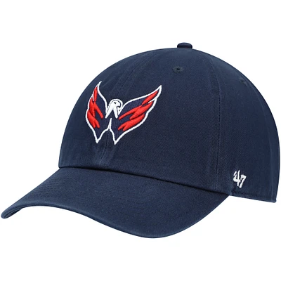 Men's '47 Navy Washington Capitals Eagle Clean Up Adjustable Hat