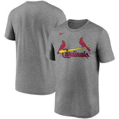 Men's Nike Gray St. Louis Cardinals Wordmark Legend Performance T-Shirt