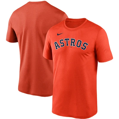 Men's Nike Orange Houston Astros Wordmark Legend Performance T-Shirt