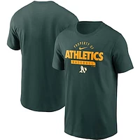 Men's Nike Green Oakland Athletics Primetime Property Of Practice T-Shirt