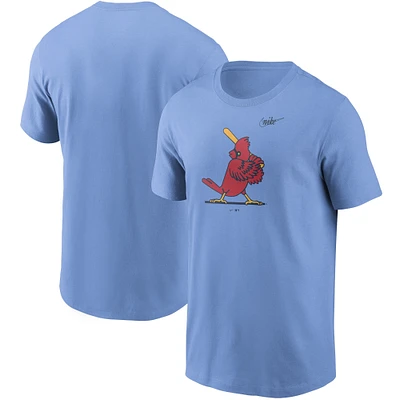 Men's Nike Light Blue St. Louis Cardinals Cooperstown Collection Logo T-Shirt