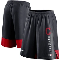 Men's Nike Navy Cleveland Indians Authentic Collection Training Performance Shorts