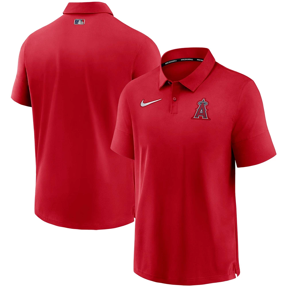 Men's Nike Red Los Angeles Angels Authentic Collection Flex Performance Polo