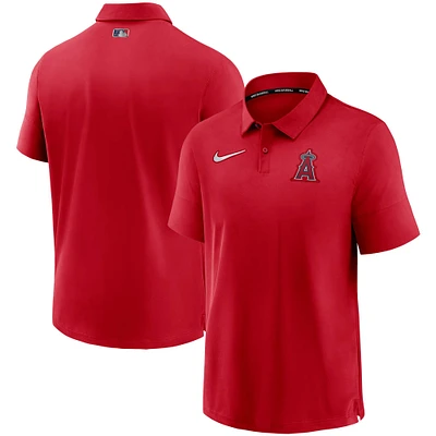 Men's Nike Red Los Angeles Angels Authentic Collection Flex Performance Polo