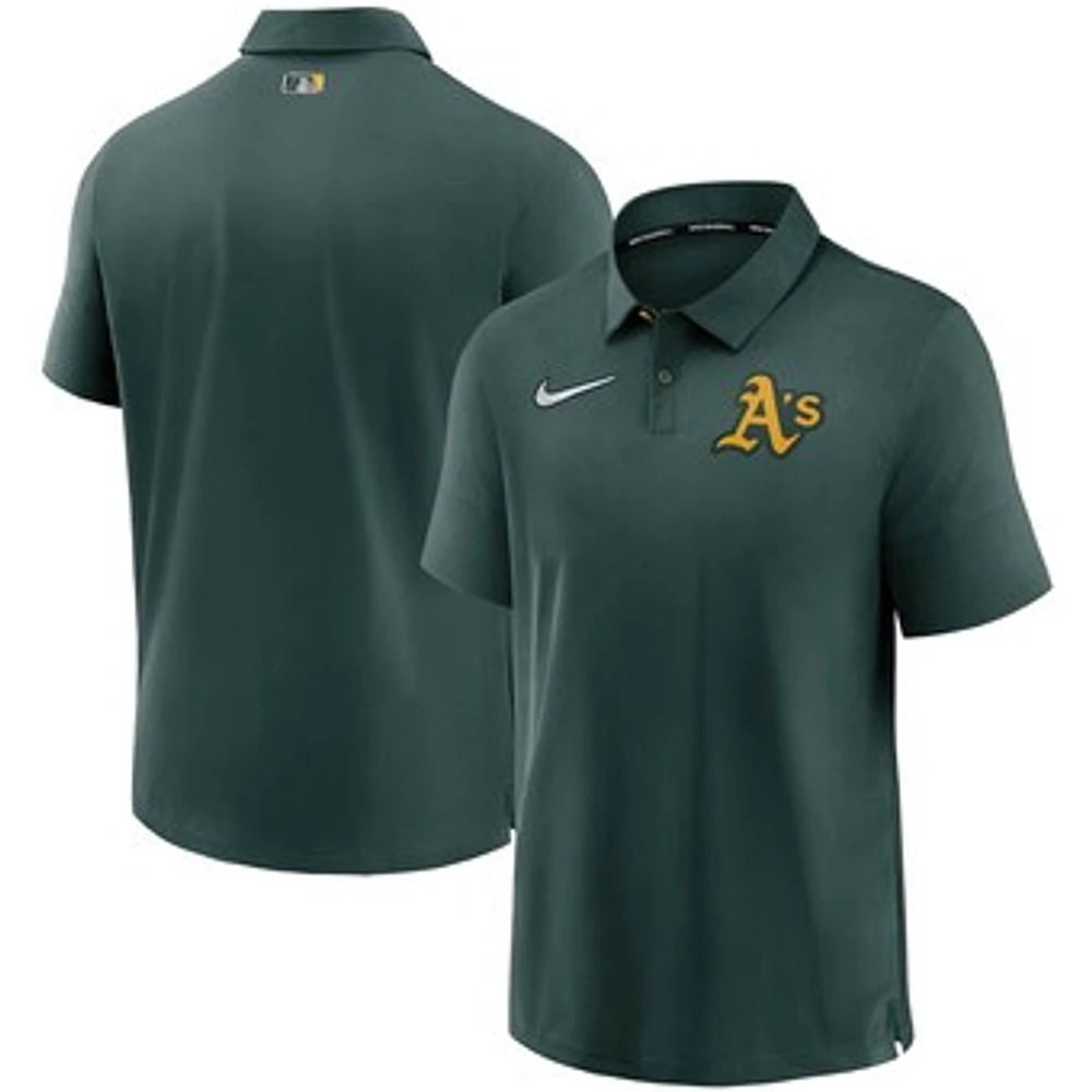 Men's Nike Green Athletics Authentic Collection Flex Performance Polo