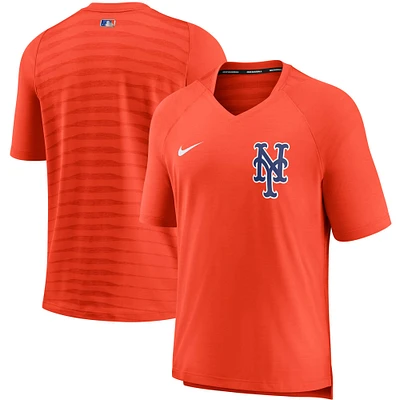 Men's Nike Orange New York Mets Authentic Collection Pregame Performance V-Neck T-Shirt