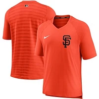 Men's Nike Orange San Francisco Giants Authentic Collection Pregame Performance V-Neck T-Shirt