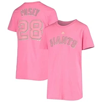 Youth Majestic Buster Posey Pink San Francisco Giants Name & Number Team T-Shirt