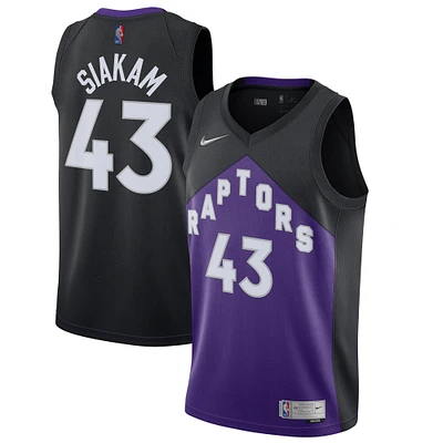 Men's Nike Pascal Siakam Black/Purple Toronto Raptors 2020/21 Swingman Player Jersey - Earned Edition