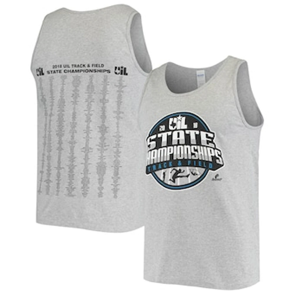 Men's Gray Texas Longhorns 2018 UIL Track & Field State Championships II Tank Top