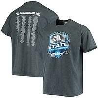 Men's Heathered Charcoal 2019 Swimming & Diving State Championships T-Shirt