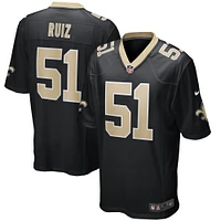 Men's Nike Cesar Ruiz Black New Orleans Saints Player Game Jersey