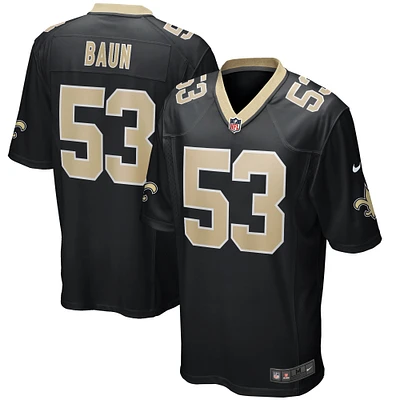 Men's Nike Zack Baun Black New Orleans Saints Game Player Jersey