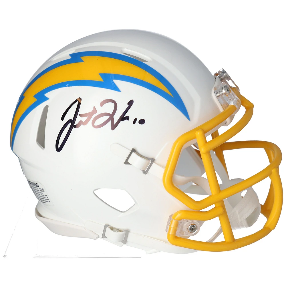 Justin Herbert Los Angeles Chargers Autographed Riddell Speed Mini Helmet