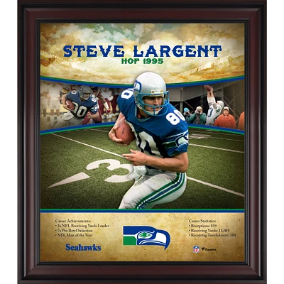 Steve Largent Seattle Seahawks Framed 15" x 17" Hall of Fame Career Profile