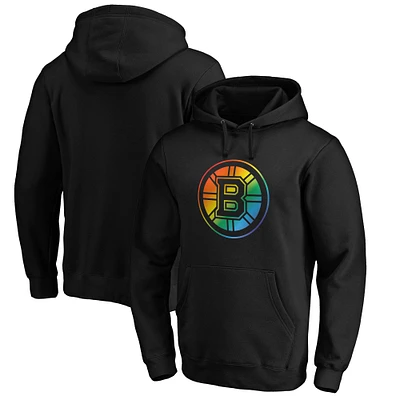 Men's Black Boston Bruins Team Pride Logo Pullover Hoodie