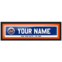 New York Mets 6'' x 22'' Personalized Framed Artwork