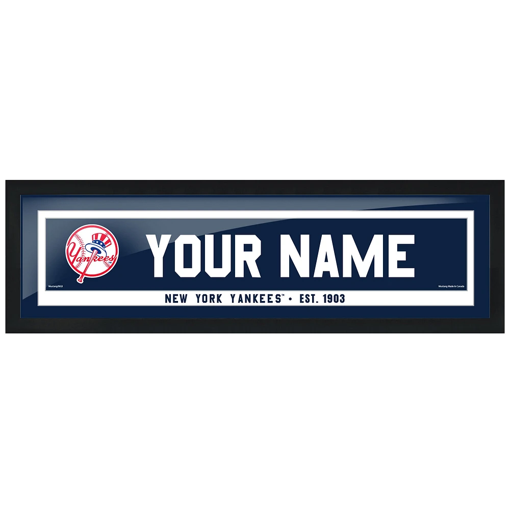 New York Yankees 6'' x 22'' Personalized Framed Artwork