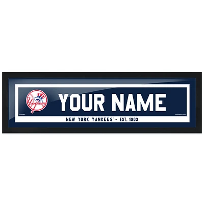New York Yankees 6'' x 22'' Personalized Framed Artwork