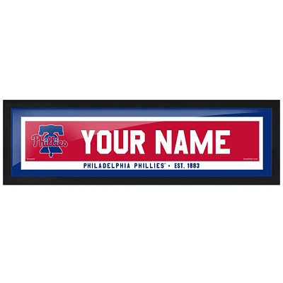 Philadelphia Phillies 6'' x 22'' Personalized Framed Artwork