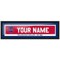 Philadelphia Phillies 6'' x 22'' Personalized Framed Artwork