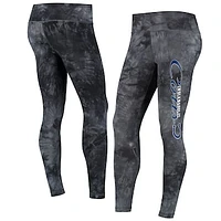 Women's Concepts Sport Black Indianapolis Colts Burst Tie Dye Leggings