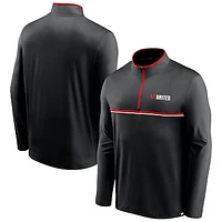 Men's Fanatics Black D.C. United Lineup Quarter-Zip Jacket