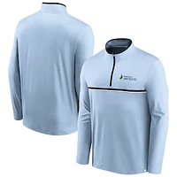 Men's Fanatics Light Blue Minnesota United FC Lineup Quarter-Zip Jacket