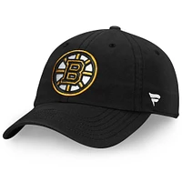 Men's Fanatics Black Boston Bruins Core Primary Logo Adjustable Hat