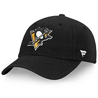 Men's Fanatics Black Pittsburgh Penguins Core Primary Logo Adjustable Hat