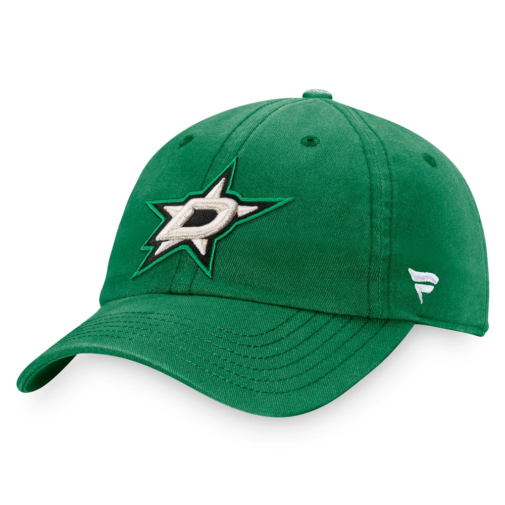 Men's Fanatics Kelly Green Dallas Stars Core Primary Logo Adjustable Hat