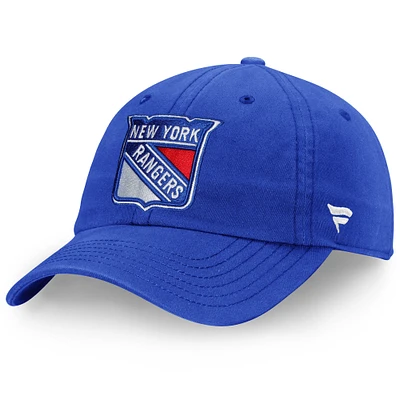 Men's Fanatics Blue New York Rangers Core Primary Logo Adjustable Hat