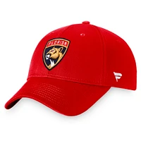 Men's Fanatics Red Florida Panthers Core Adjustable Hat