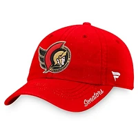 Women's Fanatics Red Ottawa Senators Primary Logo Adjustable Hat