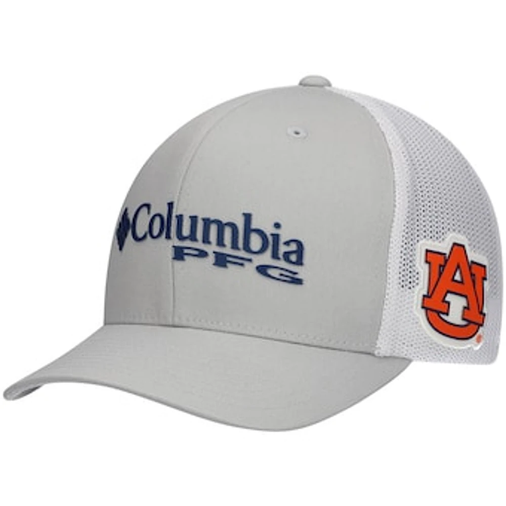 Men's Columbia Gray Auburn Tigers PFG Snapback Hat