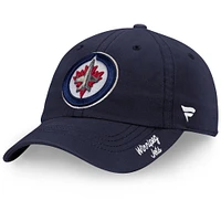 Women's Fanatics Navy Winnipeg Jets Core Primary Logo - Adjustable Hat