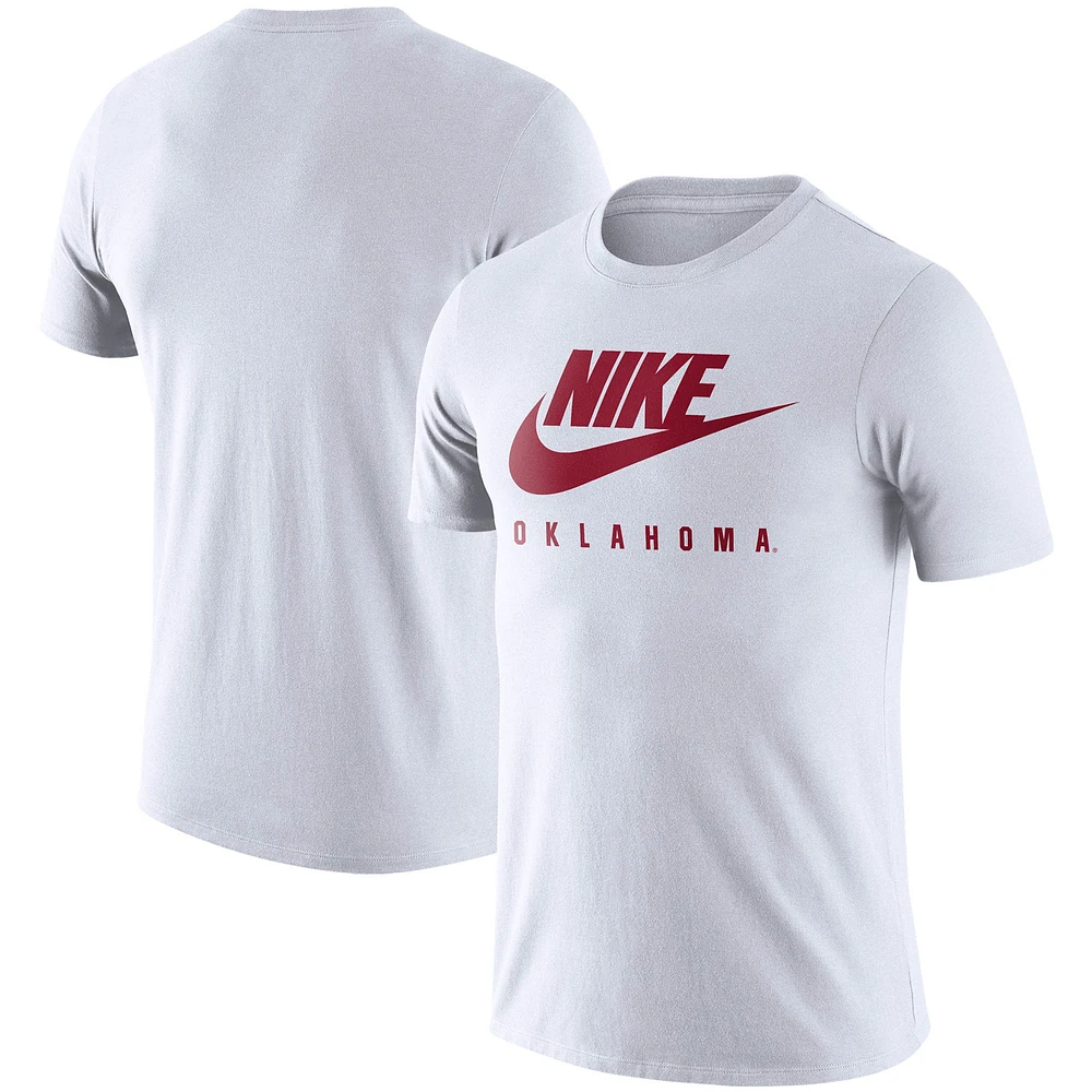 Men's Nike White Oklahoma Sooners Essential Futura T-Shirt