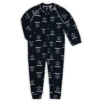 Toddler Navy Dallas Cowboys Raglan Full-Zip Jumper