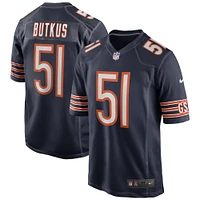 Men's Nike Dick Butkus Navy Chicago Bears Game Retired Player Jersey