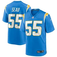 Men's Nike Junior Seau Powder Blue Los Angeles Chargers Game Retired Player Jersey