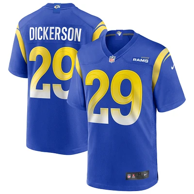 Men's Nike Eric Dickerson Royal Los Angeles Rams Game Retired Player Jersey