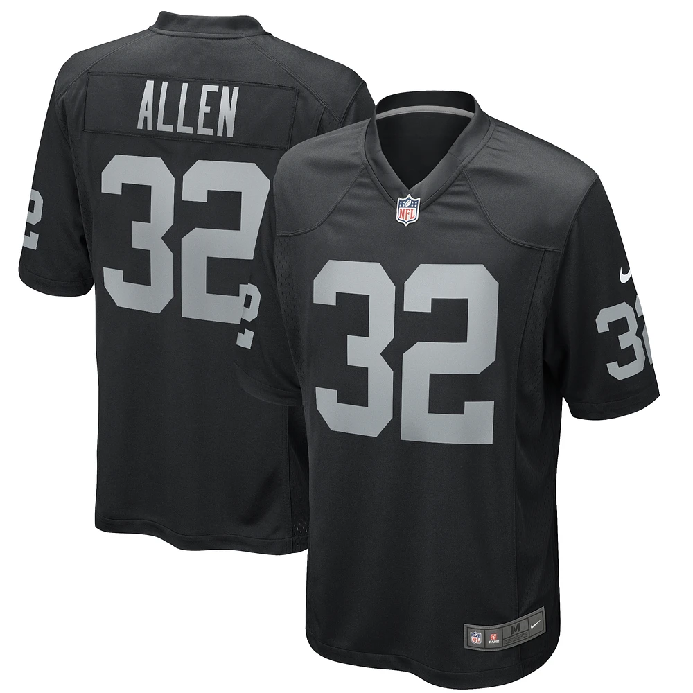 Men's Nike Marcus Allen Black Las Vegas Raiders Game Retired Player Jersey