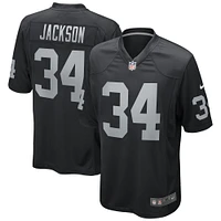 Men's Nike Bo Jackson Black Las Vegas Raiders Game Retired Player Jersey