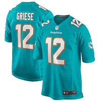 Men's Nike Bob Griese Aqua Miami Dolphins Game Retired Player Jersey