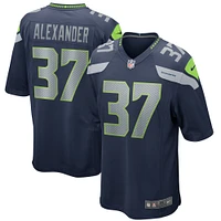 Men's Nike Shaun Alexander College Navy Seattle Seahawks Game Retired Player Jersey