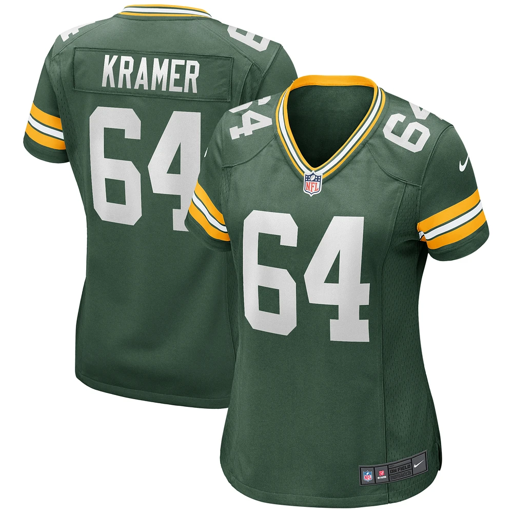 Women's Nike Jerry Kramer Green Bay Packers Game Retired Player Jersey