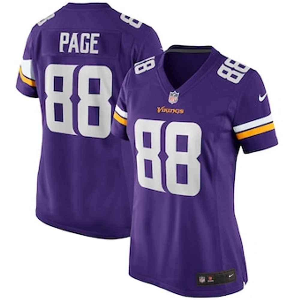 Women's Nike Alan Page Purple Minnesota Vikings Game Retired Player Jersey